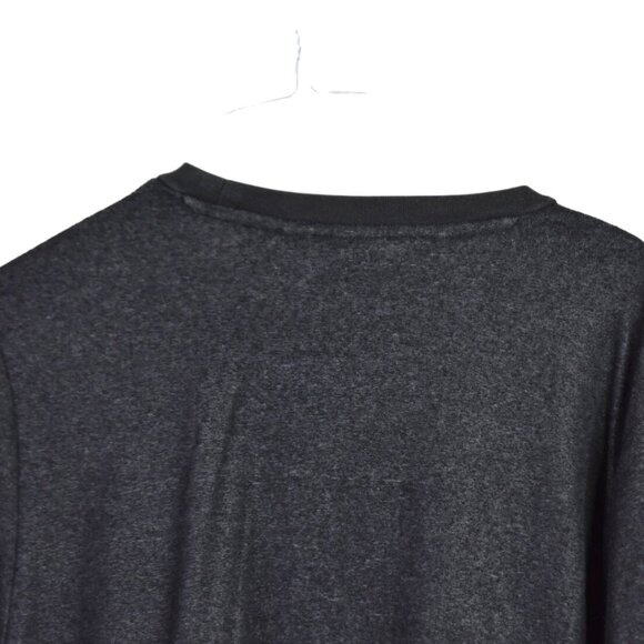 Adidas Sweater L Mens Gray Pullover Long Sleeve Brand with 3 Stripes Zipper - Picture 9 of 9